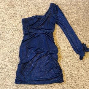 Deb Blue glitter dress